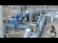 заливка бетона миксером