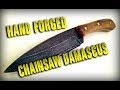 Hand Forging A Damascus Knife from a Chainsaw Chain Hand Forging A Damascus Knife from a Chainsaw Chain