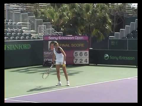 Nadia ペトロワ practice in Miami 2008