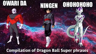 Compilation of overused Dragon Ball Super phrases (Timestamps in the description)