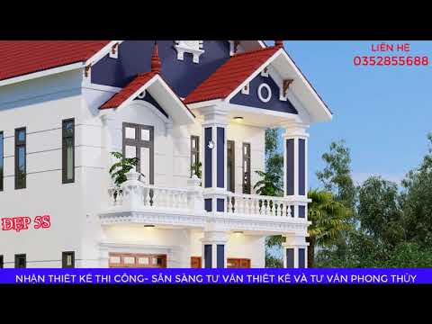 NHÀ ĐẸP mái thái 2 tầng Kiến trúc nhà đẹp 5 sao thiết kế mẫu 175
