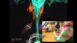 Htc Vive - Student Drawing Using Tilt Brush - Lucies Scene Update - Tilt File Included.