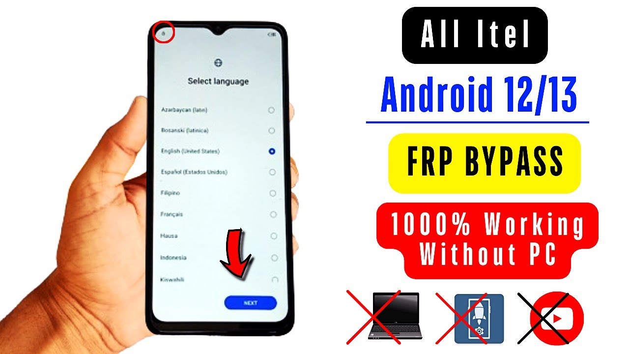 All Itel Android 12/13 FRP Bypass/Unlock – Without Pc All Itel Android 12/13 FRP Bypass/Unlock – Without Pc
