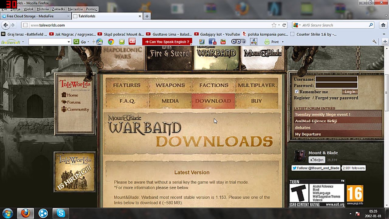 Mount Blade: Warband - Latest Version (1.153) hack pc