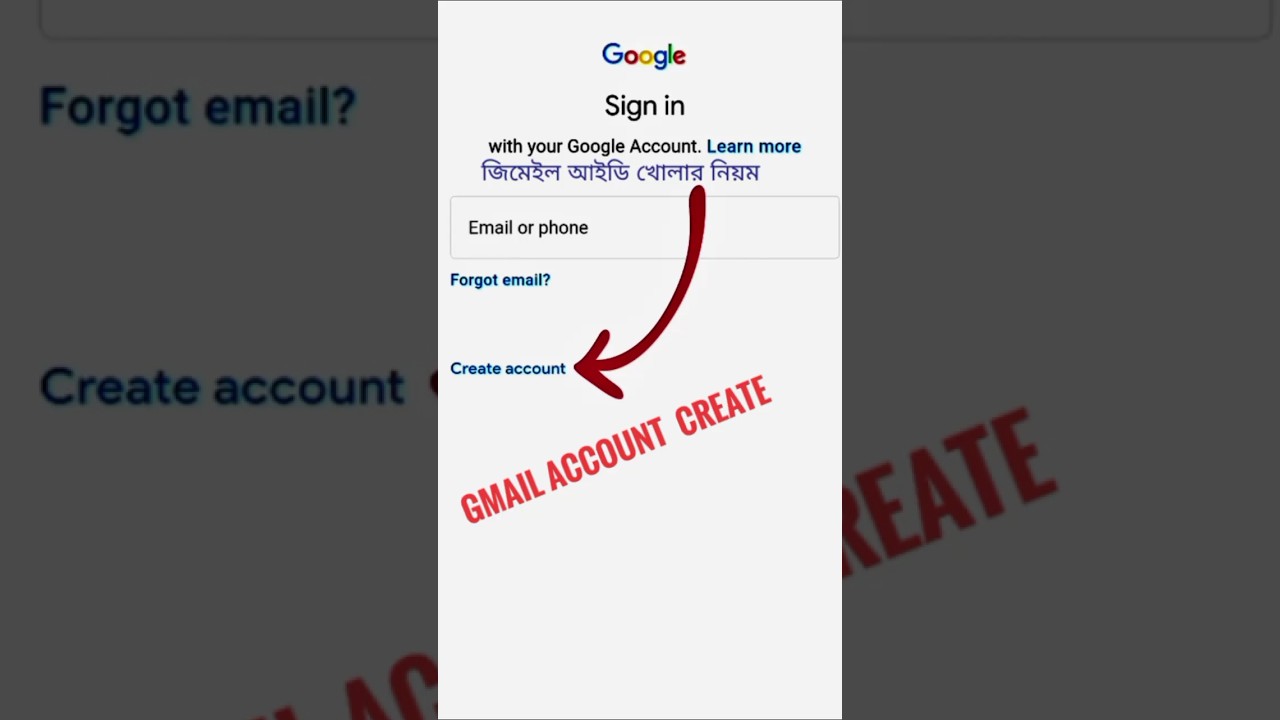 Create Gmail account || Correct to create Gmail account Create Gmail account || Correct to create Gmail account