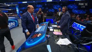 Paul Heyman Messing With Michael Cole