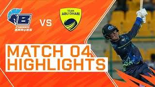 Abu Dhabi T10, Match 4  Highlights: 2023