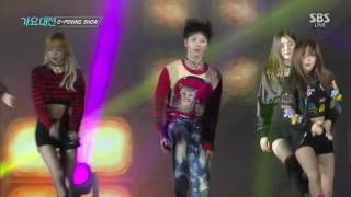 161226 TEN, LISA ,Seulgi ,Jinyoung, Yugyeom, Jimin Dance Performance in 2016 SBS