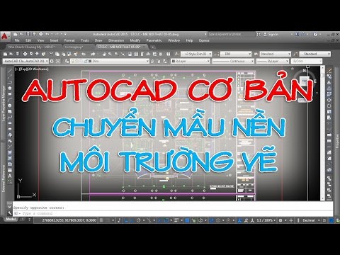 ✔ Autocad Cơ Bản - Chuyển Mầu Nền Model và Layout - Autocad PhuongTk | NESA iCAD