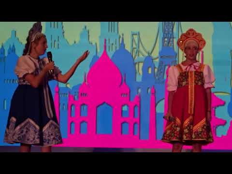Russian girls sing the most popular Russian song Kalinka. TITF 2018, Bangkok