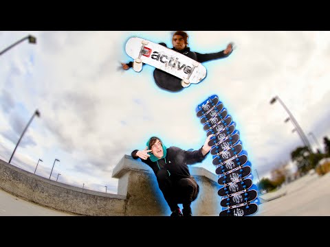 HIGHEST OLLIE OVER HANDBOARDS CHALLENGE