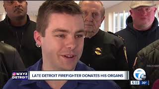 Veteran Detroit firefighter who died on the job gives the gift of life