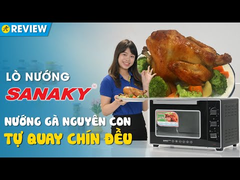 Lò nướng Sanaky 50 lít: Công suất lớn, nướng chín đều cả gà nguyên con (VH5099S2D) • Điện máy XANH
