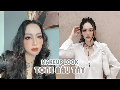 MAKEUP CHO BUỔI SHOOTING NHƯ THẾ NÀO? | MAKEUP LOOK TONE NÂU TÂY | JEMI MAKEUP