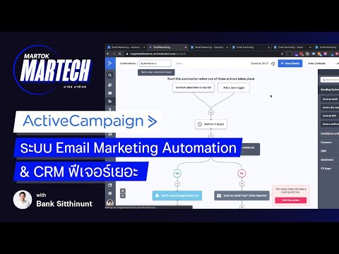 เดโม่ ActiveCampaign: สร้าง Email Marketing ส่งอีเมลแบบอัตโนมัติ Personalize ไม่ยาก