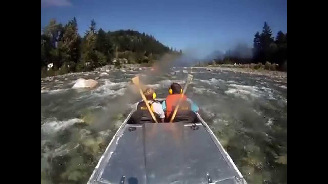 coquihalla river - hope, BC homemade mini jet boat - YouTube