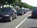 E38 BMW 7 series Worldrecord attempt! Longest moving line of 7's