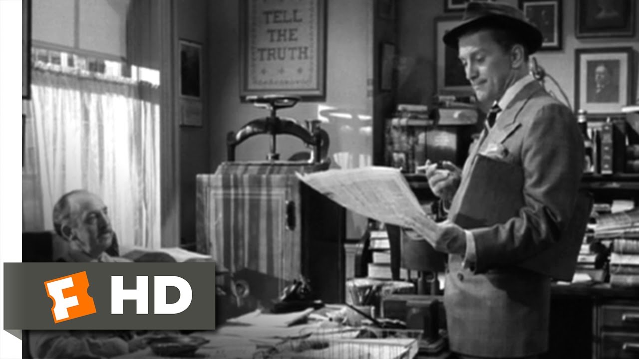 Ace in the Hole (1951 film) movie scenes Ace in the Hole 1 8 Movie CLIP I Know Newspapers Backward Forward and Sideways 1951 HD