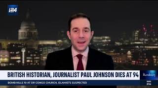 The prolific and provocative historian and journalists Paul Johnson has died