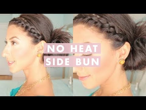 Cute, Everyday, No Heat Side Bun