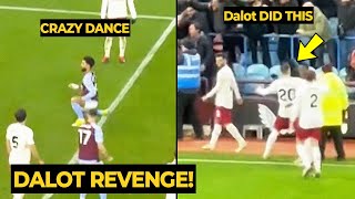 Dalot and Varane responded Douglas Luiz taunting celebration after McTominay's g