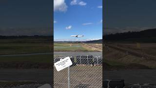 A Qatar Airbus A350-900 Landing At Edinburgh Airport Egph