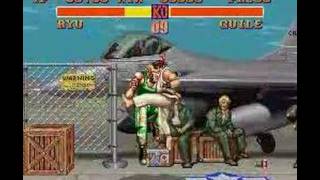 Ryu vs. Guile - Street Fighter II - SNES