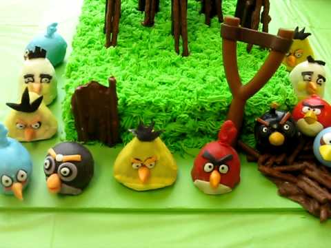 Angry Birds Birthday Cake on Angry Birds Birthday Party Playable Cake Cake Pops Sheet Cake
