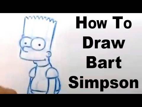 How To Draw Bart Simpson : The Simpsons