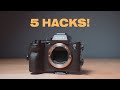 5 HACKS For Your Sony Camera