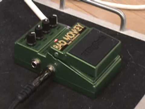  Girl Playing Xbox on Digitech Bad Monkey Tube Overdrive Guitar Effects Pedal Demo With Sg