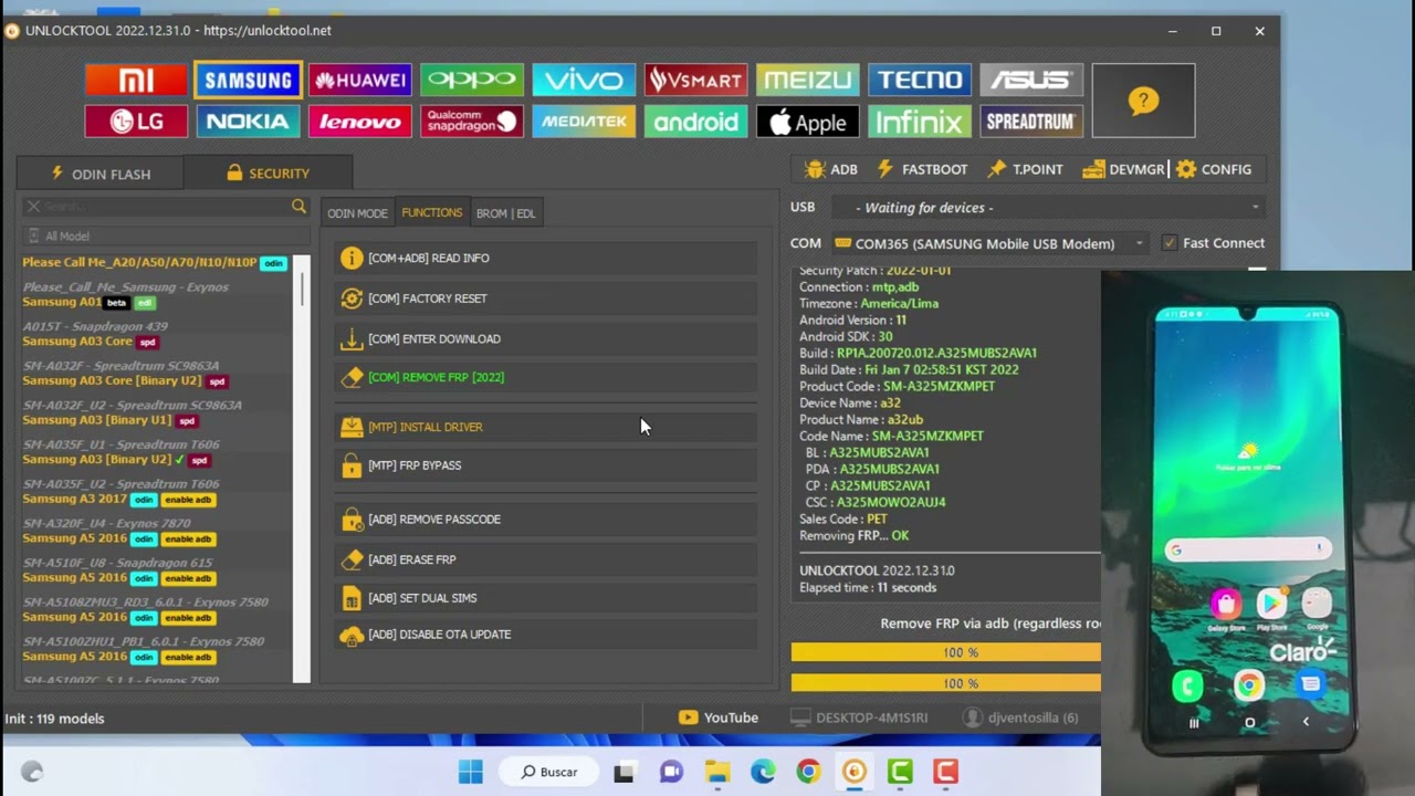 FRP Samsung Galaxy 2023 With UnlockTool // Remove Accounts FRP Samsung Galaxy 2023 With UnlockTool // Remove Accounts