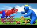 Rainbow Friends Attack Dinosaurs World - Animal Revolt Battle Simulator