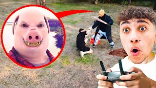 Terk Edi̇lmi̇ş Ormanda Domuz Adam John Pork I Görürseni̇z Hemen Kaçin Beni Yakaladı