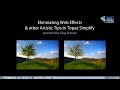 Eliminating Web Effects and Other Artistic Tips in Topaz Simplify