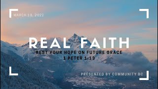 Rest your hope on future grace