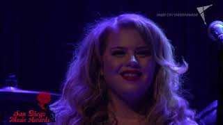 Casey Hensley at the 2019 San Diego Music Awards