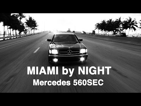 Mercedes 560SEC - Miami by Night (EXCLUSIVE STAR PEOPLE CLIP)