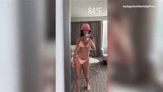 Chantel Jeffries Sizzles In Pink Bikini On The Beach In Miami