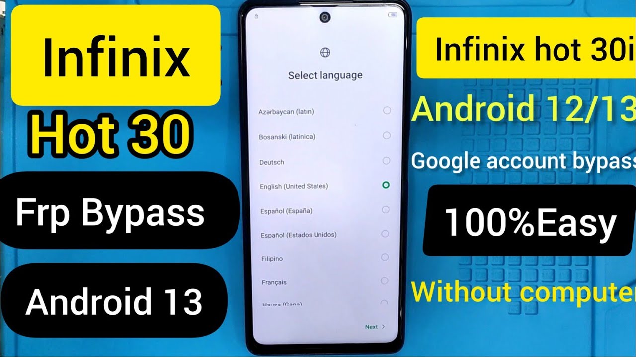 Infinix hot 30 frp bypass,infinix x6831 Google account Infinix hot 30 frp bypass,infinix x6831 Google account