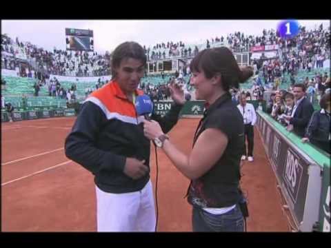 Rosana Romero entrevista a Rafa ナダル 決勝戦（ファイナル）　ista del Masters 1000 de Roma