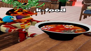 Korean Food... (A Roblox Game)