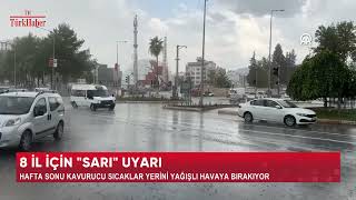 8 İl İçi̇n Sari Uyari