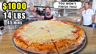Aucun Homme Na Jamais Releve Ce Defi De Pizza De 14 Lb... 1000 Chez Viztango