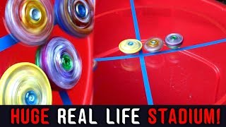 ANIME REAL LIFE BEYSTADIUM! TOP 4 FAV BURST BEYS ROYALE EPISODE 4