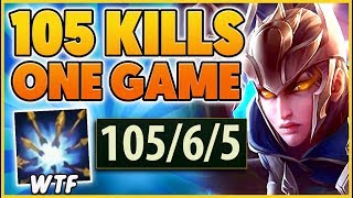 Lvl 1 Pentakill I Get 105 Kills In 30 Minutes World Record - Bunnyfufuu