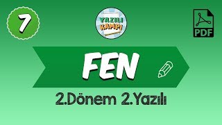 7.Sınıf Fen Bilimleri | 2.Dönem 2.Yazılı Provası