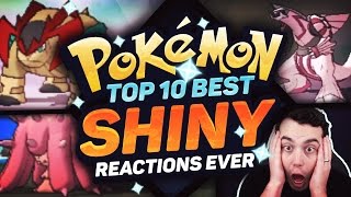 TOP 10 BEST SHINY POKEMON REACTIONS EVER! Best Pokemon Shiny Reactions w/ aDrive! Pokemon Sun Moon