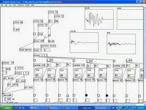 Generative Drums in Pure Data