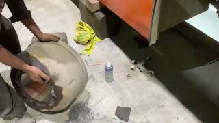 Cleaning Of Brake Pads And Rubing Of Brake Drums